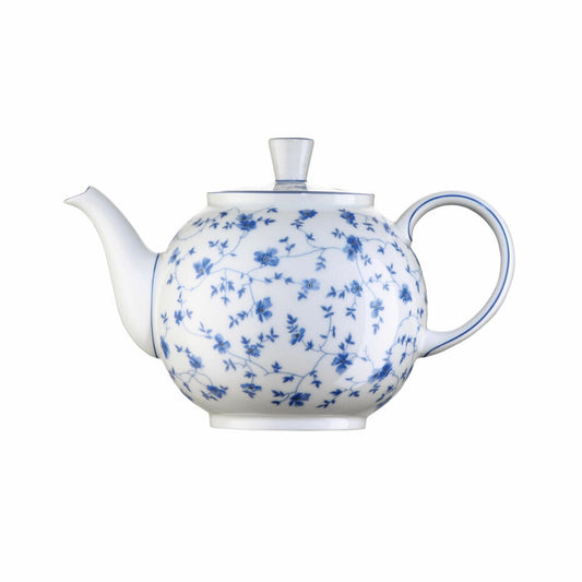 Rosenthal Form 1382 Teekanne / 6 Personen, Tee Kanne, Porzellankanne, Blaublüten, Porzellan, 1.2 L, 41382-607671-14230