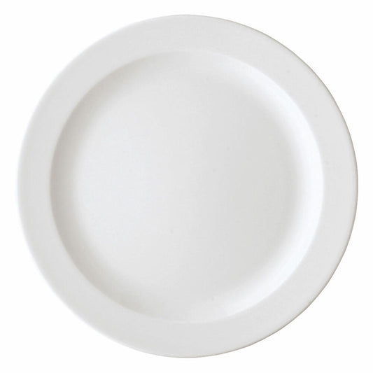 Rosenthal Form 1382 Speiseteller, Speise Teller, Porzellanteller, White, Porzellan, 26 cm, 41382-800001-10026