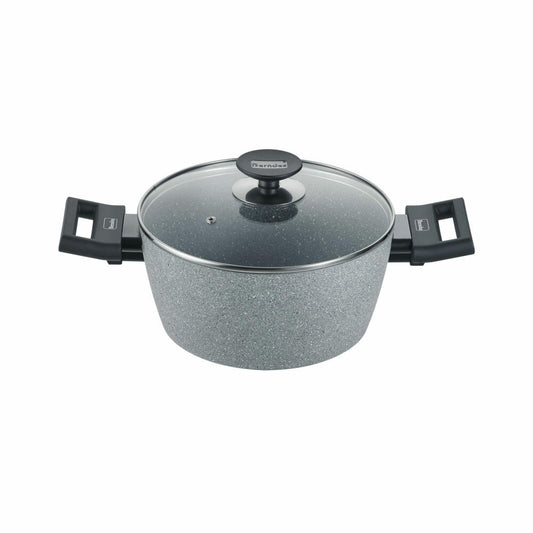 Berndes Alu Induction Special Edition cooking pot, with glass lid, handle pot, induction, aluminum, Ø 20 cm, 0019574502