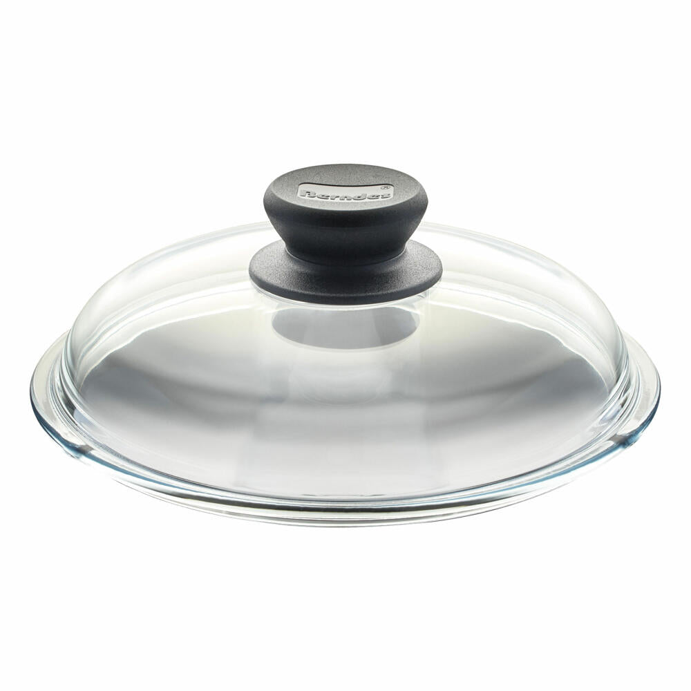 Berndes domed glass lid with plastic knob, glass, transparent, Ø 18 cm, 004418