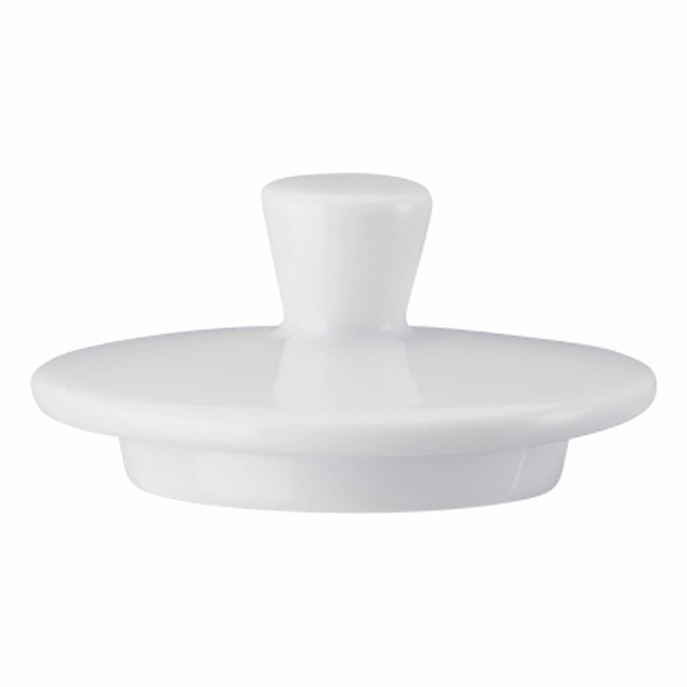 Arzberg Form 1382 Lid for Sugar Bowl 200 ml, Replacement Part, Spare Part, White, Porcelain, 41382-800001-14332