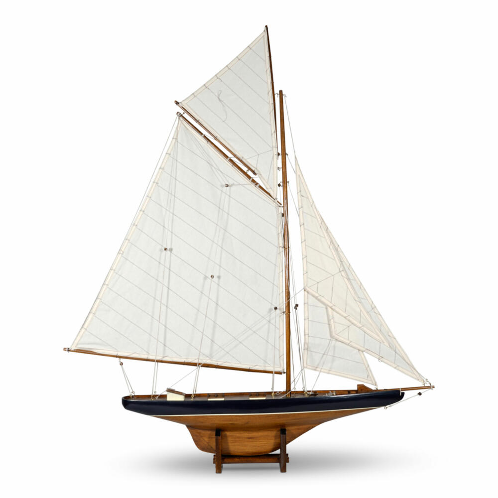 Authentic Models ship model Americas Cup Columbia 1901 Small, sailing ship, decoration, wood / cotton, AS108F