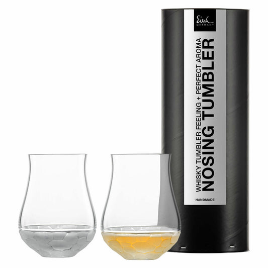 Eisch Whisky Nosing Tumbler 2er Set Hamilton, Whiskybecher, Kristallglas, Matt, 350 ml, 78112808