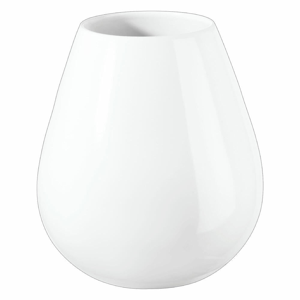 ASA Selection Ease Vase, room decoration, flower vase, ceramic, white, H 18 cm, 91033005