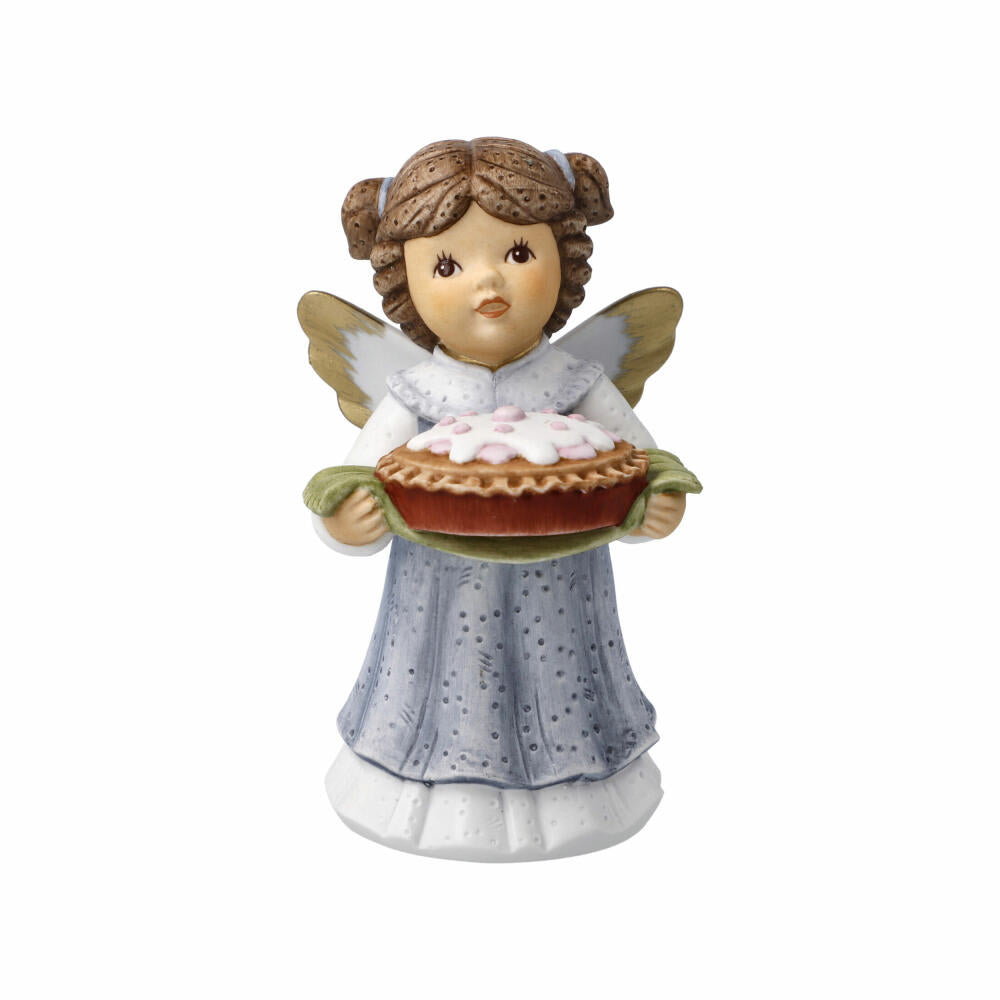 Goebel Angel Delicious Cake for the Holidays - Nina &amp; Marco, Angel Figurine, Porcelain, Colorful, 10.5 cm, 11750751