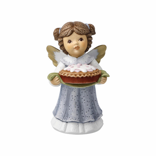 Goebel Angel Delicious Cake for the Holidays - Nina &amp; Marco, Angel Figurine, Porcelain, Colorful, 10.5 cm, 11750751