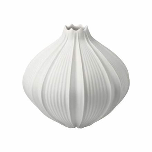 Goebel Vase Bahar, flower vase, decorative vase, bisque porcelain, bisque white, H 12 cm, 14005691