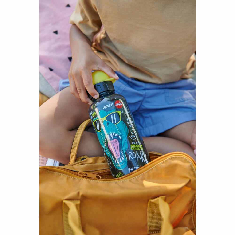 EMSA Teens Tritan Trinkflasche Dino, Wasserflasche, Flasche, Kinder, Kunststoff, 0.6 L, N30603