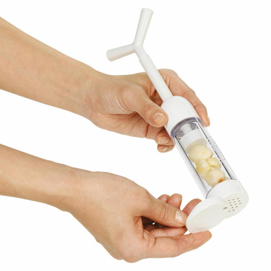 Chefn Garlic Machine Garlic Press, Garlic Press, Garlic Press, Kitchen Aid, Plastic, White, 19.5 cm, 27440