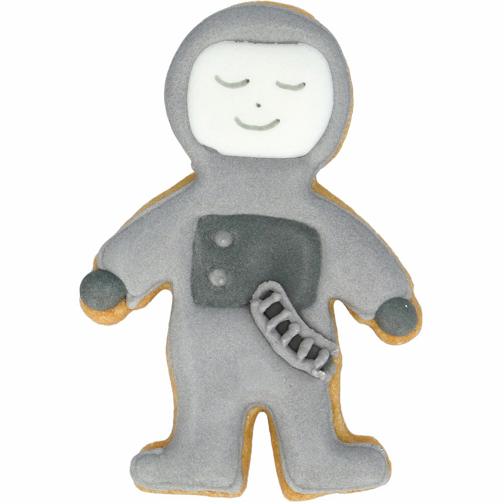 Birkmann Astronaut Cookie Cutter, with internal embossing, cookie cutter, cookie mold, biscuit, cookies, stainless steel, 8 cm, 199262