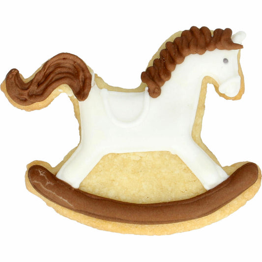 Birkmann Mini Cookie Cutter Rocking Horse, Cookie Cutter, Cookie Mold, Biscuit, Stainless Steel, 3 cm, 152908