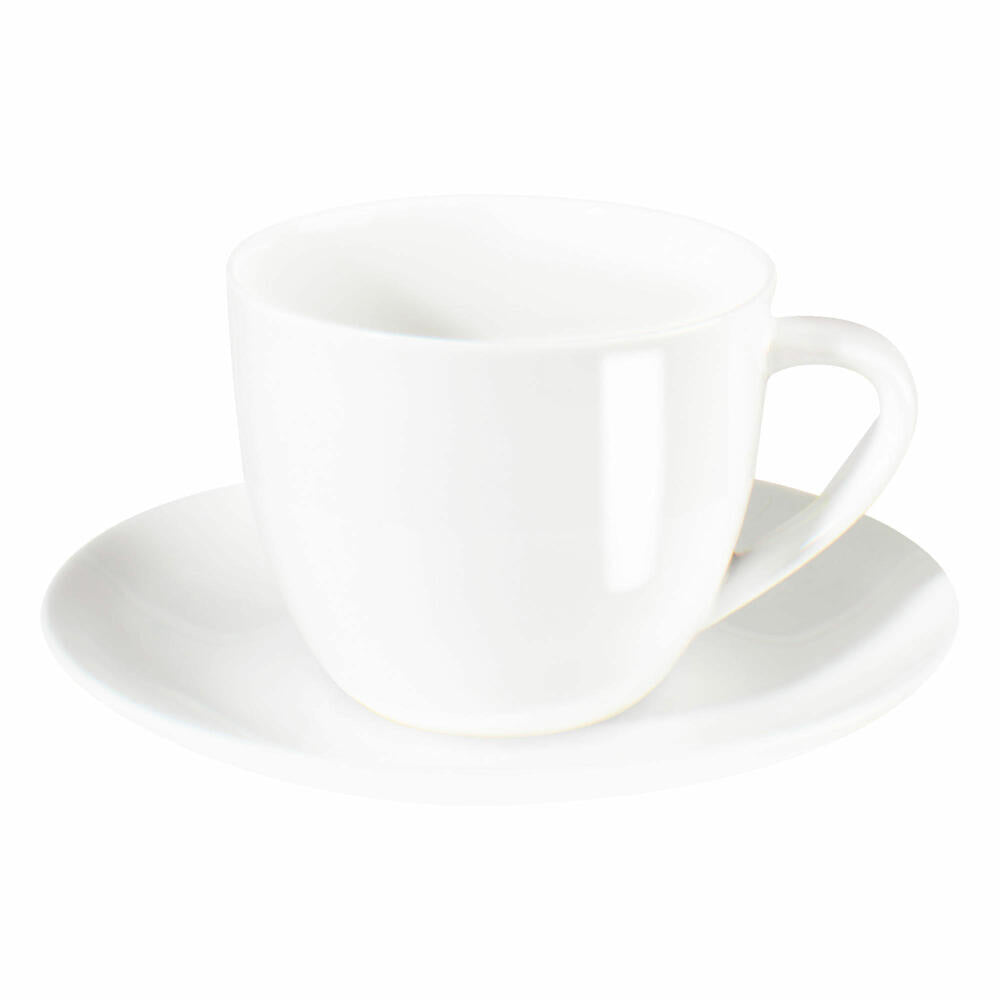 ASA Selection à table Cappuccino Cup with Saucer, Fine Bone China, Warm White, 250 ml, 1929013