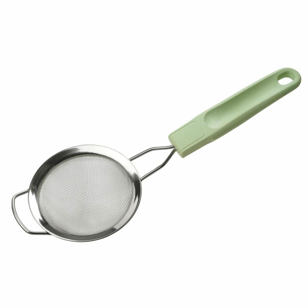 Fackelmann Sieve Ecolution, kitchen sieve, powder sieve, stainless steel, mint green, D 9 cm, 33076