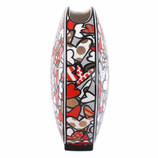 Goebel Vase Romero Britto - All we need is Love, Blumenvase, Dekovase, Porzellan, H 20 cm, 66453231