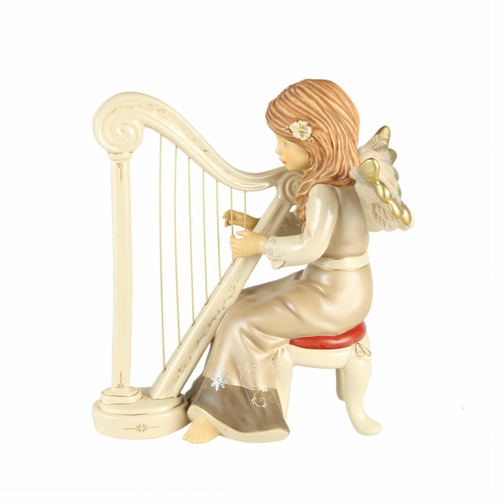 Goebel Angel Gentle Melody, Stoneware, Walnut, Limited Edition, 41650661