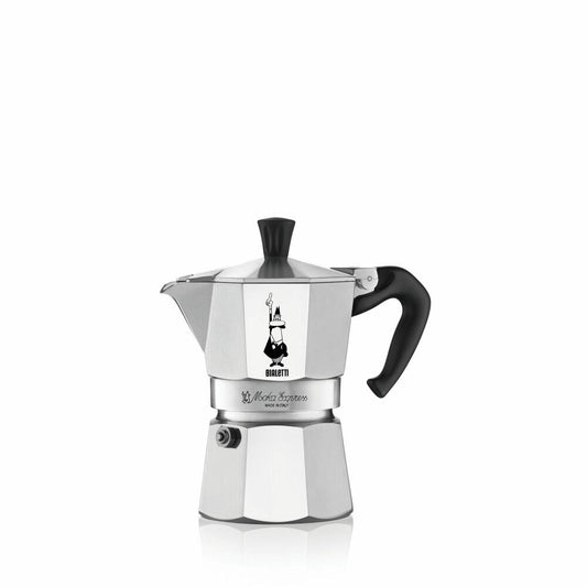 Bialetti Espressokocher Moka Express, für 3 Tassen, inkl. Perfetto Moka Classico 250 g, Espresso Kocher, Aluminium, 3544