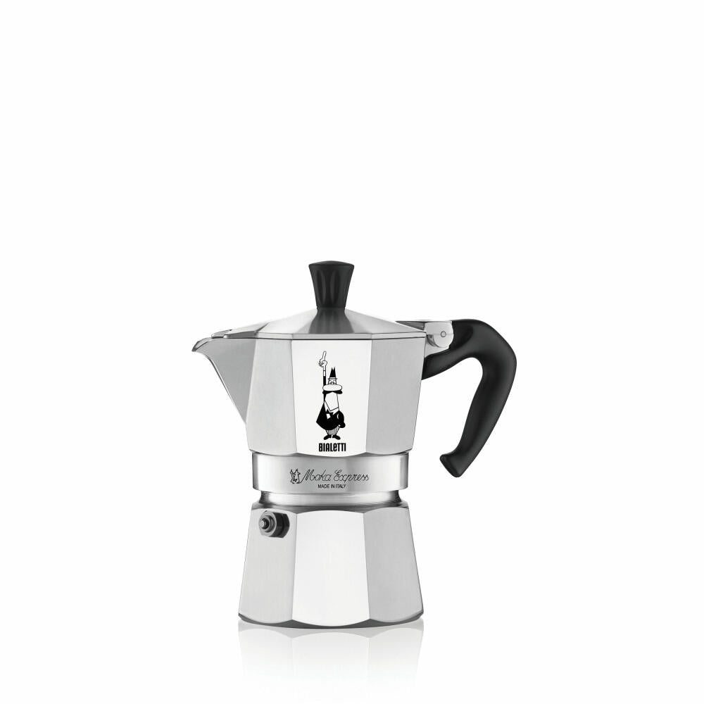 Bialetti Espresso Maker Moka Express, for 3 cups, incl. Perfetto Moka Classico 250 g, Espresso Maker, Aluminium, 3544