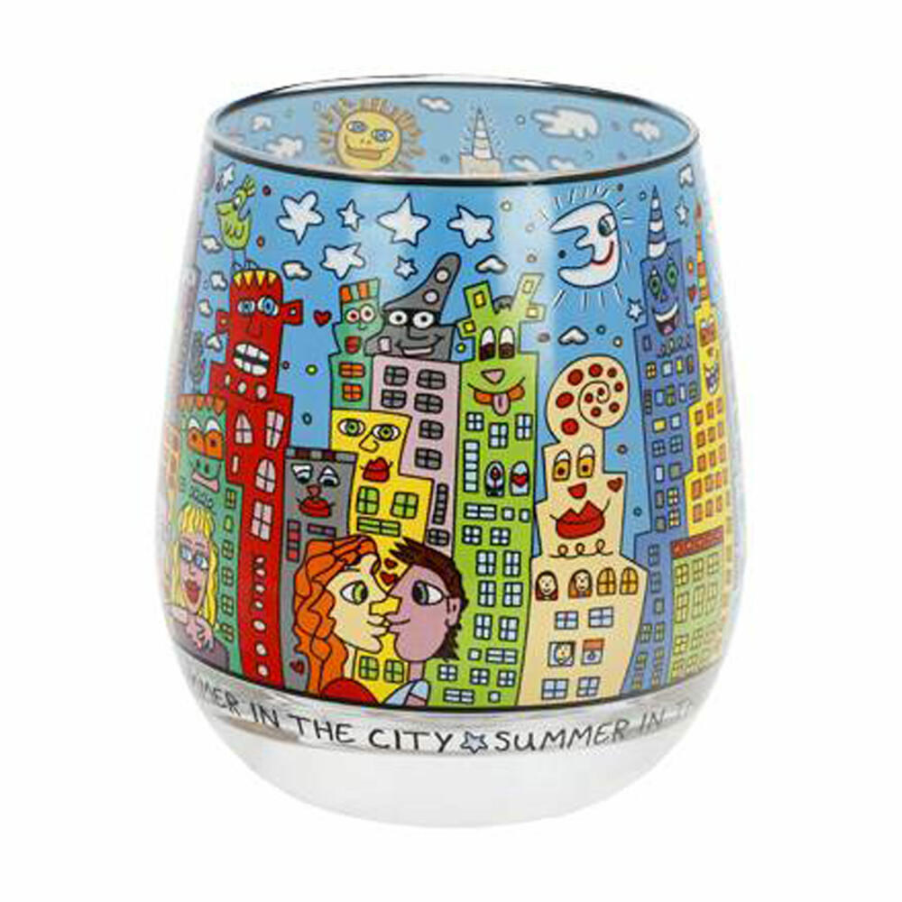 Goebel Lantern James Rizzi - Summer in the City, Tealight Holder, Candle Holder, Glass, 26103461