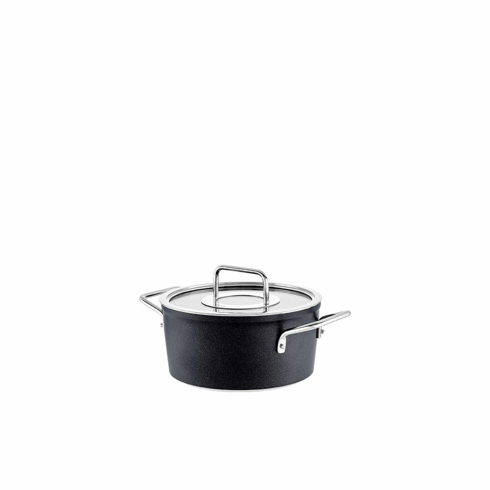 Fissler cooking pot Adamant with glass lid, aluminum, anthracite, 20 cm, 156-115-20-000