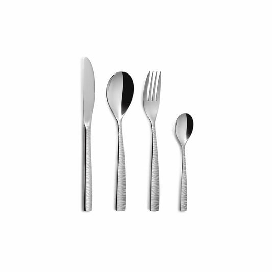 Comas cutlery set Barcelona Martelé 24-piece, table cutlery, stainless steel, 7967