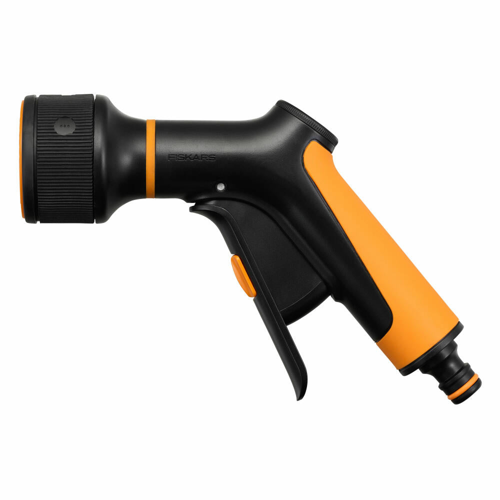 Fiskars spray gun, 3 functions, font regulator, plastic, black, orange, 1065483