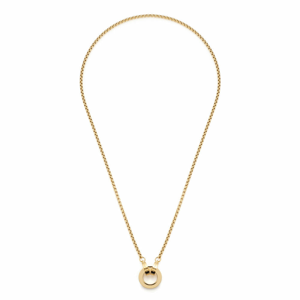 Leonardo Jewels Necklace Lolita gold Clip &amp; Mix, Necklace, Chain, Fashion Jewelry, 43 cm, Stainless Steel IP gold, 018412