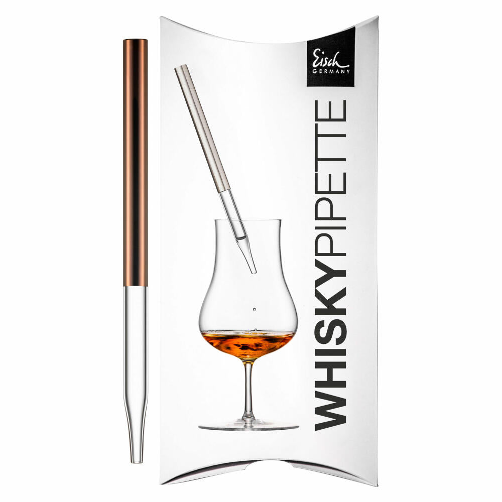 Eisch Whisky Pipette Gentleman Kupfer, Verdünnungspipette, Glas, Kupfer, 16.5 cm, 86599906