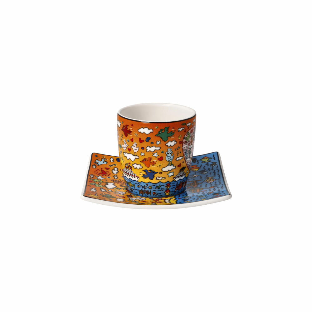 Goebel Espressotasse James Rizzi - The Romance of the Sea, Fine Bone China, Bunt, 0.1 L, 26102691