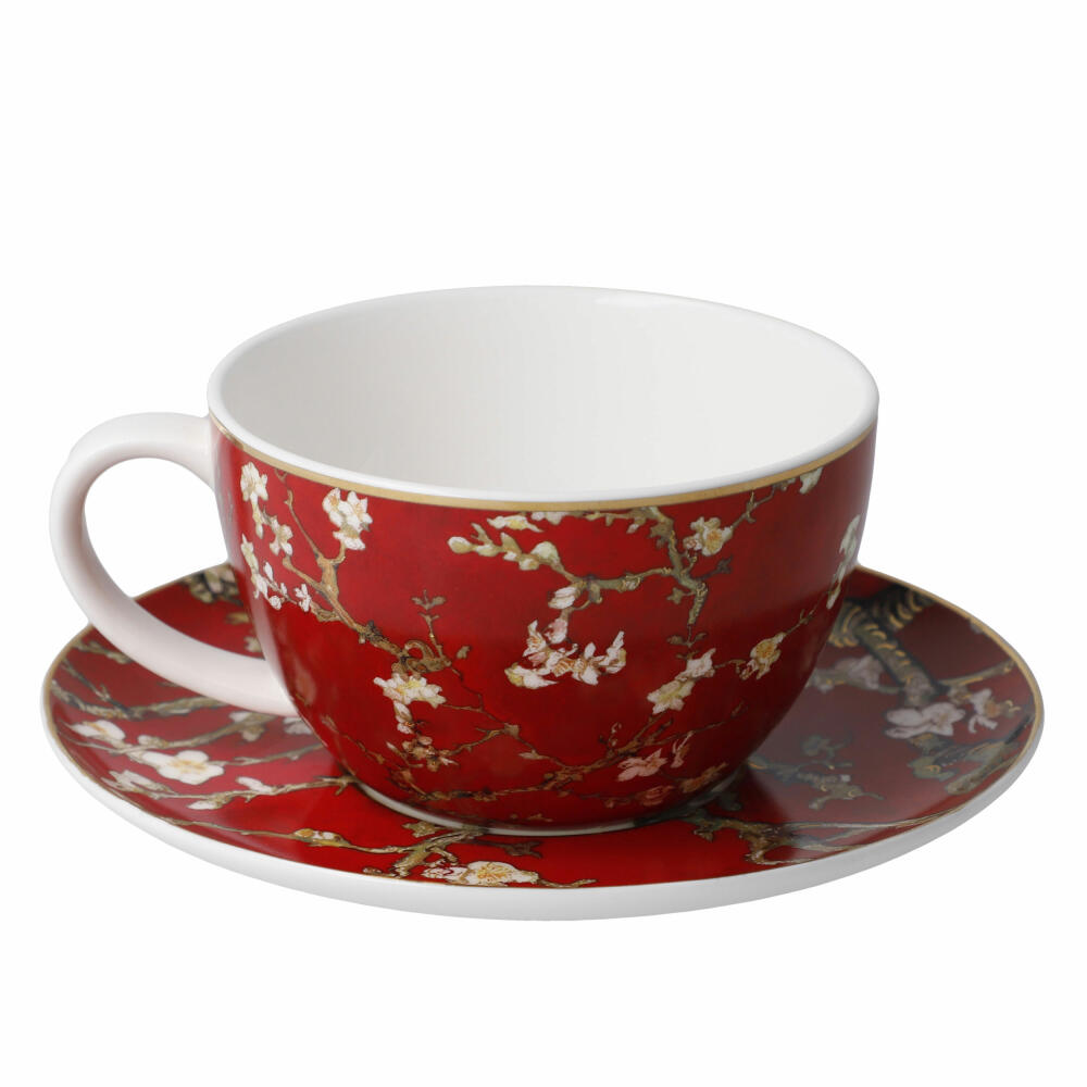 Goebel tea/cappuccino cup Vincent van Gogh - Almond Tree Red, Artis Orbis, Fine Bone China, Red, 250 ml, 67061901