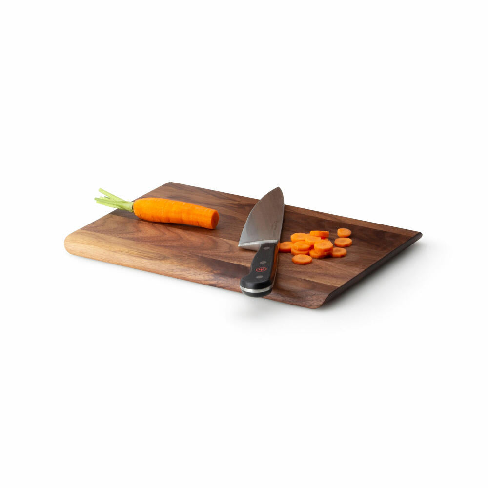 Continenta cutting board, kitchen board, wooden board, serving board, walnut wood, 30 x 20 cm, 4221