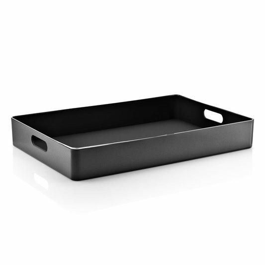 Eva Solo serving tray, tray, breakfast tray, stainless steel/plastic, black, 567623