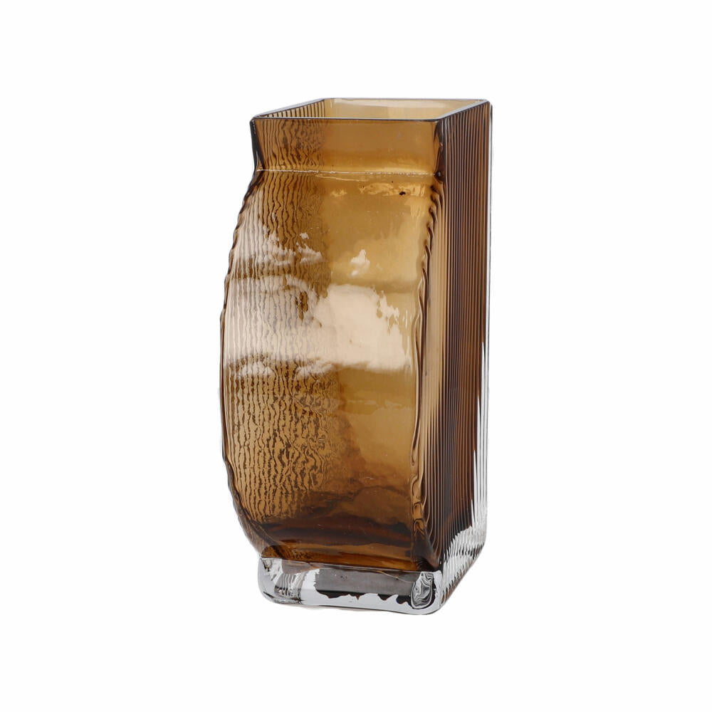 Goebel Vase Smoky Amber, decorative vase, flower vase, glass, brown, 15 cm, 23122851