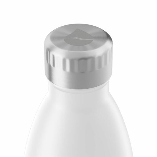 FLSK drinking bottle WHTE, insulated bottle, thermos flask, bottle, stainless steel, white, 750 ml, 1010-0750-2010