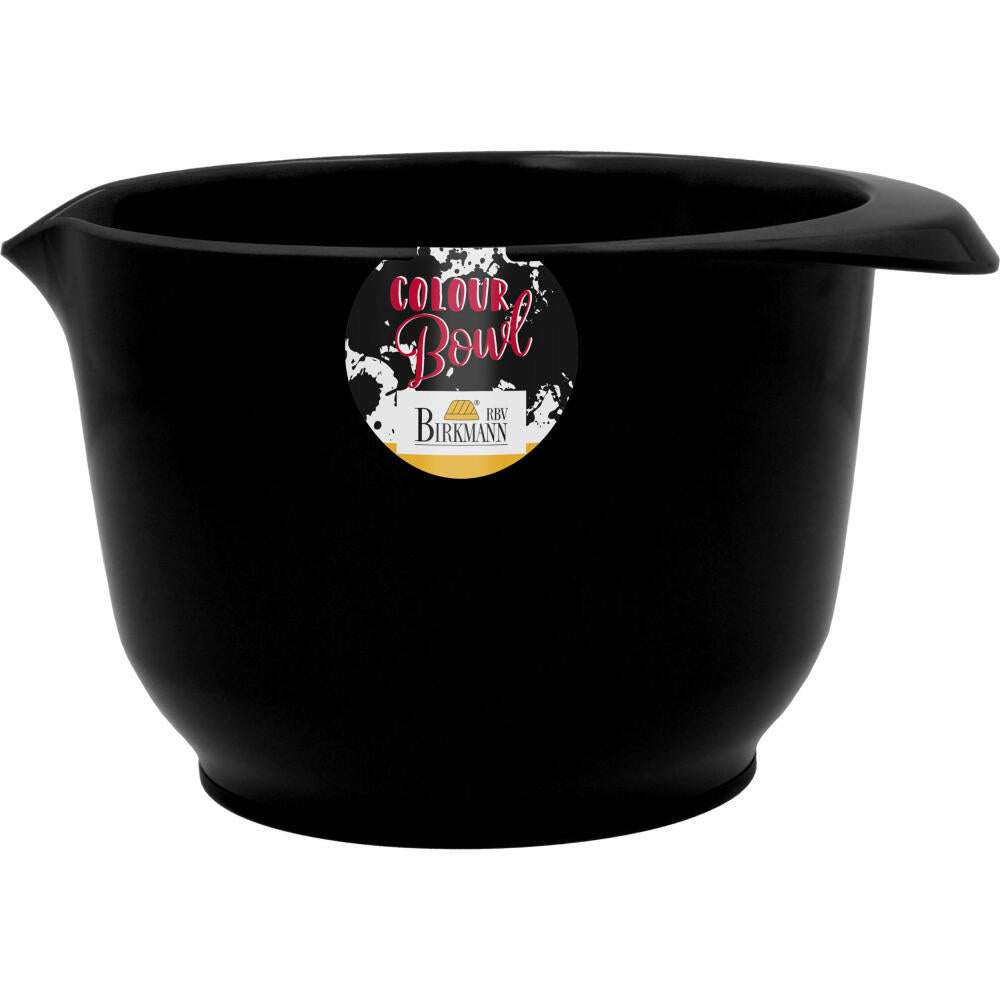 Birkmann Colour Bowl mixing and serving bowl, mixing bowl, bowl, melamine resin, black, 1.5 liters, 709348