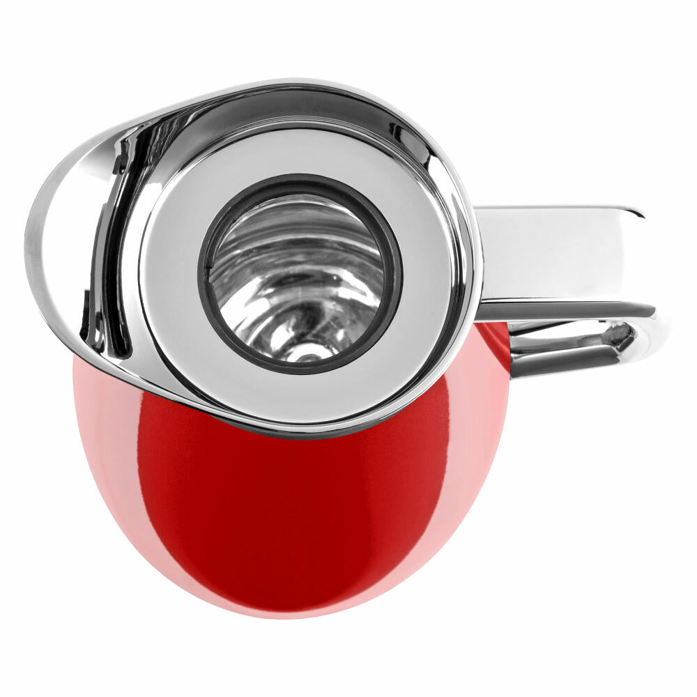 Emsa PLAZA insulated jug Quick Tip, jug, teapot, coffee pot, stainless steel, red, 1 L, F4140300