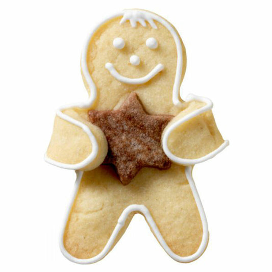 Birkmann Cookie Cutter Cuddly Cookie Gingerman, Cookie Cutter, Cookie Mold, Biscuit, Cookies, Stainless Steel, 7 cm, 197855