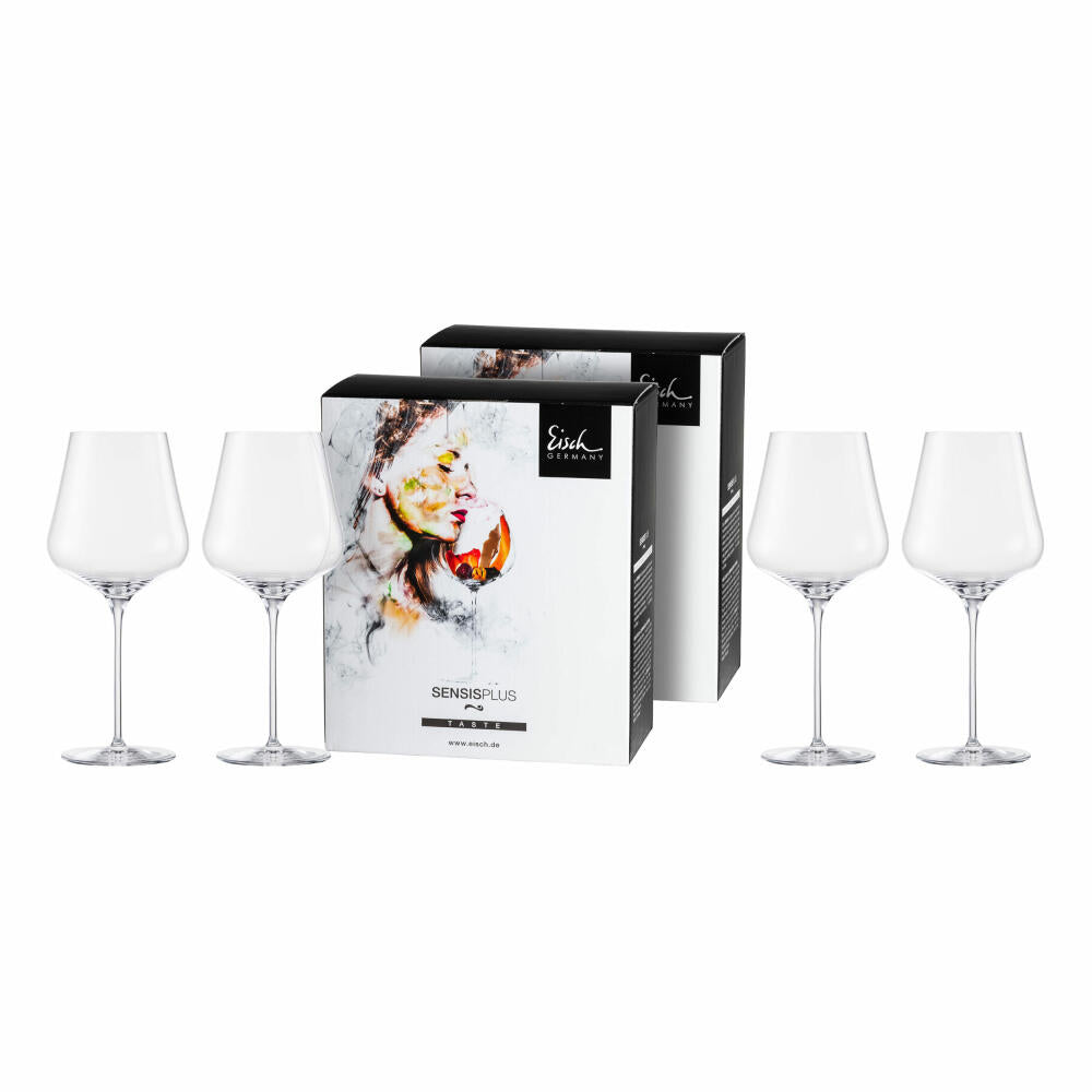 Eisch Burgunderglas 4er Set Sky Sensis plus, Rotweinglas, Kristallglas, 710 ml, 25185010