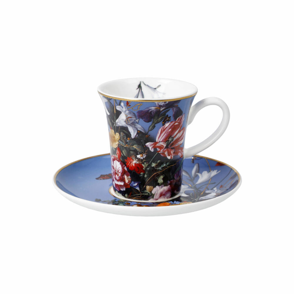Goebel Espressotasse Jan Davidsz de Heem - Sommerblumen, mit Untertasse, Artis Orbis, Fine Bone China, Bunt, 100 ml, 67061601