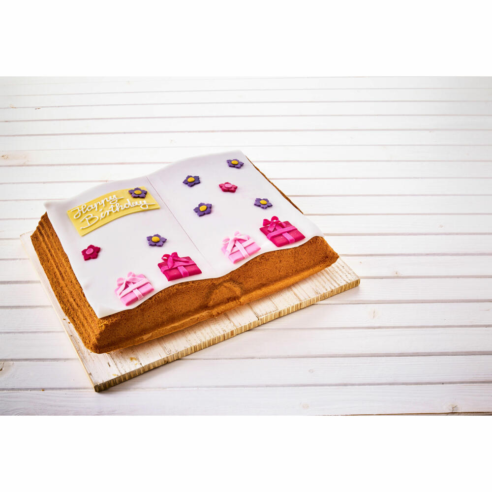 Birkmann Motivbackform Buch, Motiv Backform, Kuchenform, Kuchenbackform, 34 x 25 x 4.5 cm, 214279