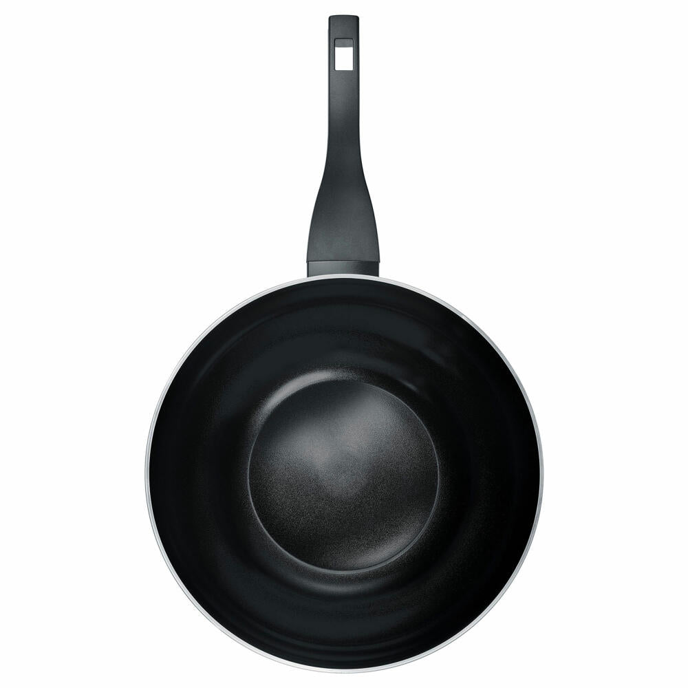 Berndes b.green Alu Recycled Induction wok pan, wok, aluminum, black, 30 cm, 0005444330