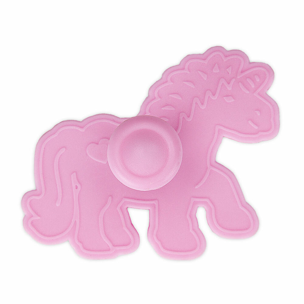 Städter embossed cookie cutter with ejector unicorn, cookie cutter, cookie mold, biscuit, cookies, plastic, 7 cm, 170971