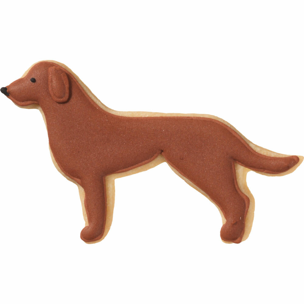 Birkmann cookie cutter retriever, with internal embossing, cookie cutter, cookie shape, biscuit, biscuits, stainless steel, 9 cm, 195431