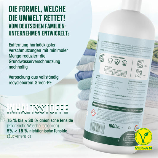 ecoPhil Sensitiv Waschmittel, schonend, Allergikergeeignet, für Weiß- und Buntwäsche, 1 L