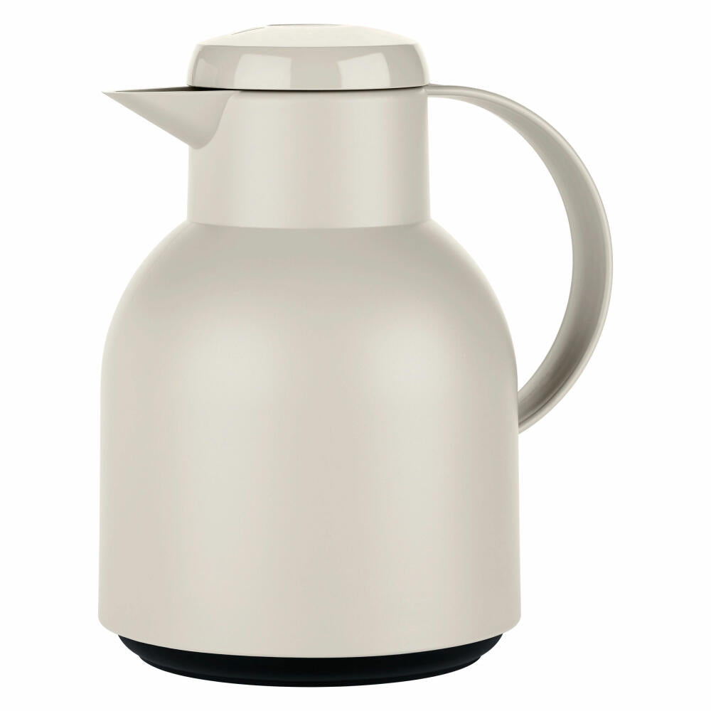 Emsa SAMBA insulated jug Quick Press, jug, teapot, coffee pot, coffee, plastic, powder gray, 1 L, F4010400