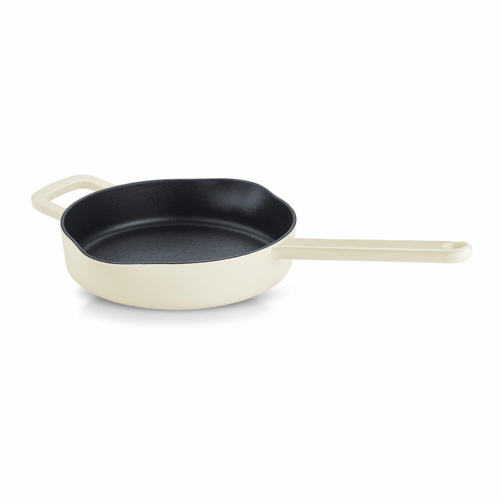 Fissler pan Moments Collection, frying pan, cast iron, ivory white, 24 cm, 064-300-24-100