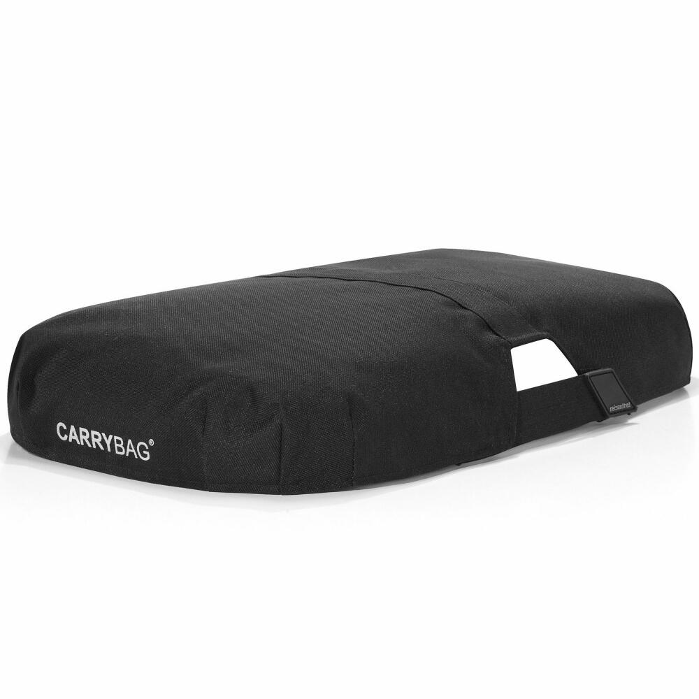 reisenthel carrybag mit cover, 2-tlg., Einkaufskorb, Deckel, Abdeckung, Korb, Polyestergewebe, Schwarz / Black, 22 L