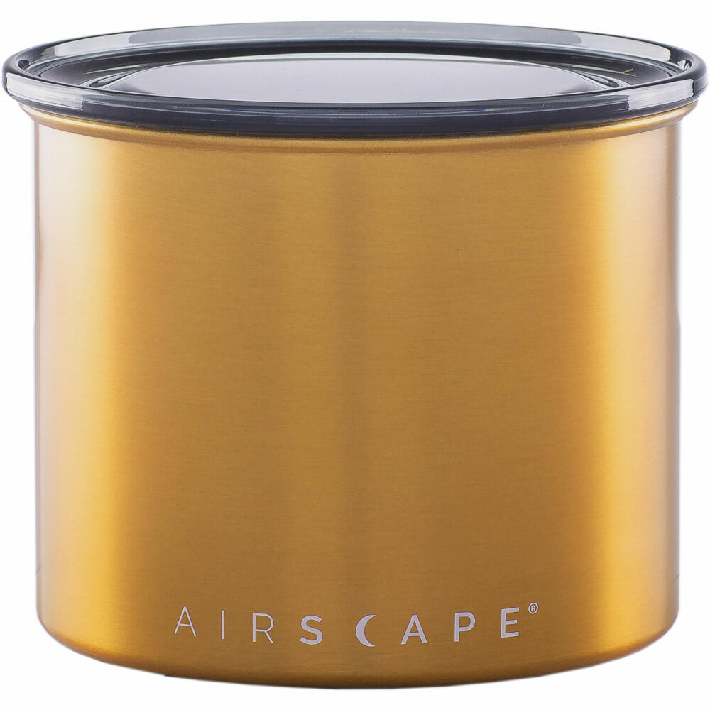 Airscape Edelstahl-Aromabehälter Klein, Kaffeedose, Aufbewahrungdose, Edelstahl, Kupfer gebürstet, AS2704