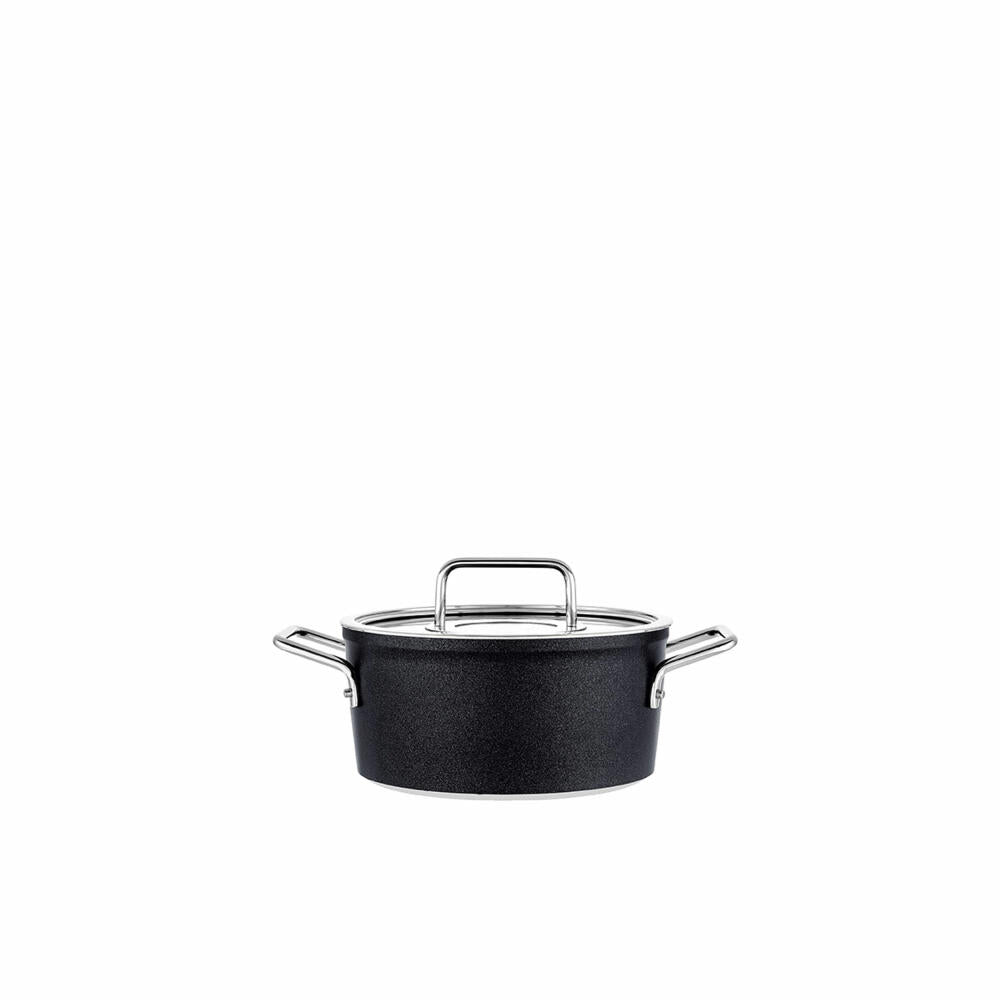 Fissler cooking pot Adamant with glass lid, aluminum, anthracite, 20 cm, 156-115-20-000