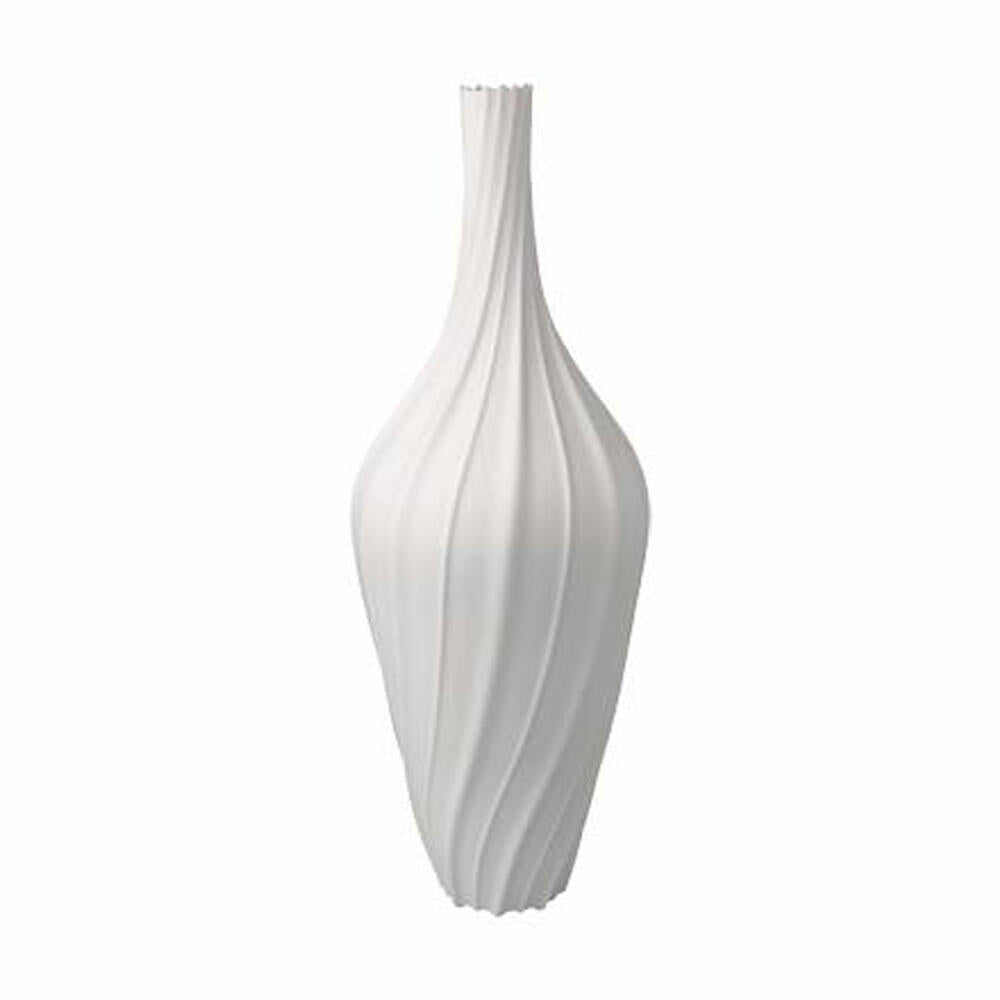 Goebel Vase Bahar, flower vase, decorative vase, bisque porcelain, bisque white, H 31 cm, 14005721