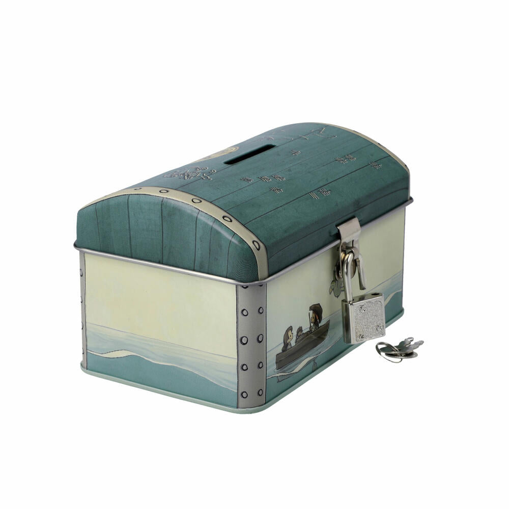 Goebel Money Box Anouk - Treasure Hunt, with Lock and Key, Metal, Colorful, 8 cm, 23600111